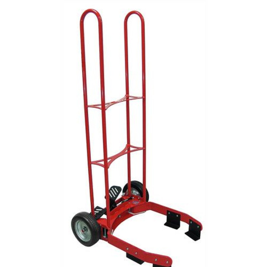 Automotive * | Promotion Branick Tc400 400 Lbs. Capacity Hands-Free Foot Operated Tire Cart Red