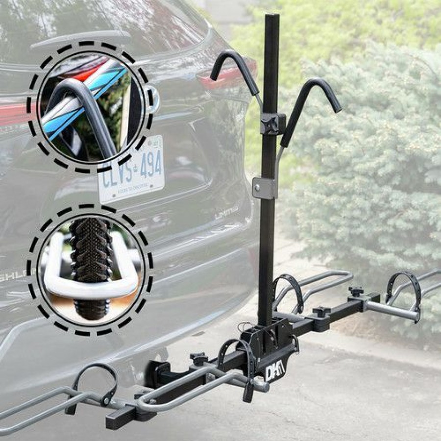 Automotive * | Gift Selection Detail K2 Bcr590 Hitch-Mounted 2-Bike Carrier With 1-1/4 In. Adapter