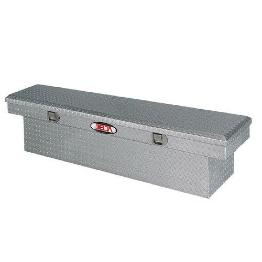 Truck Boxes * | Exclusive Delta 1-311000 Aluminum Single Lid Slimline Full-Size Crossover Truck Box (Bright)