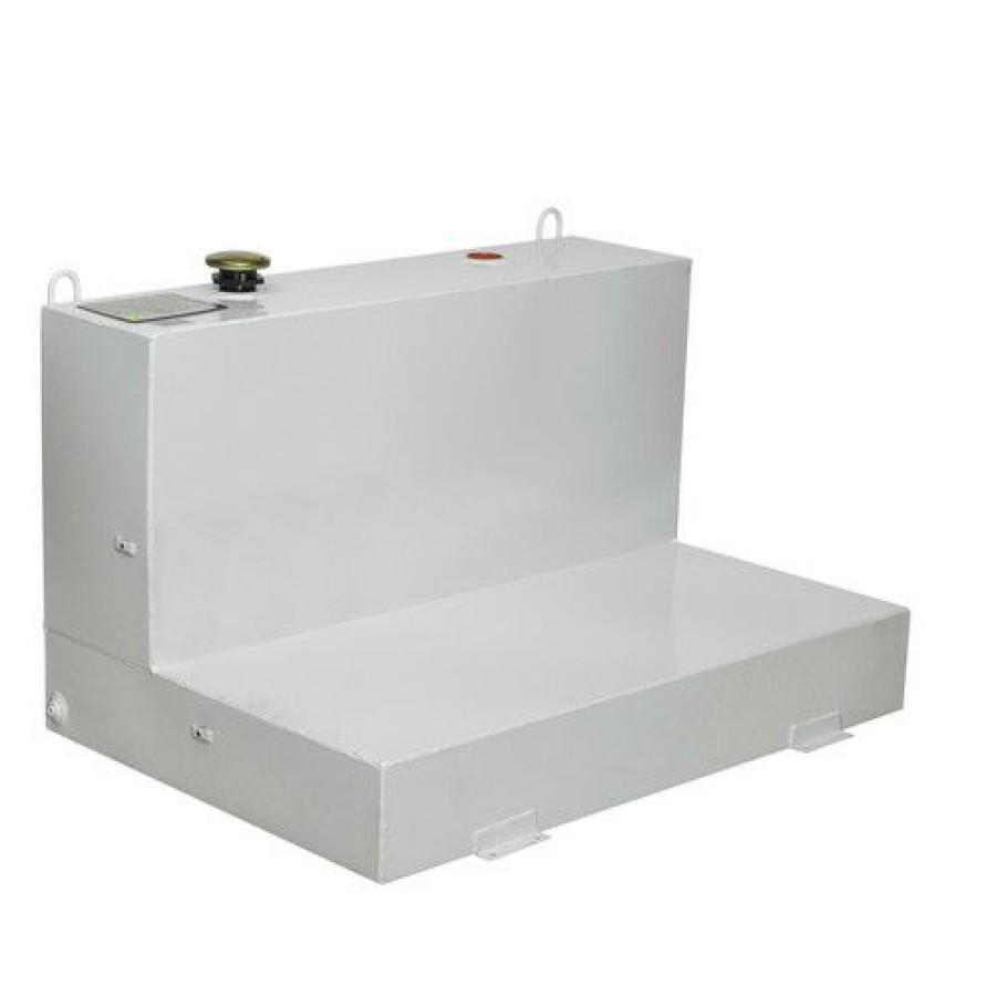 Automotive * | Good Quality Jobox 488000 76 Gallon Low-Profile L-Shaped Steel Liquid Transfer Tank White