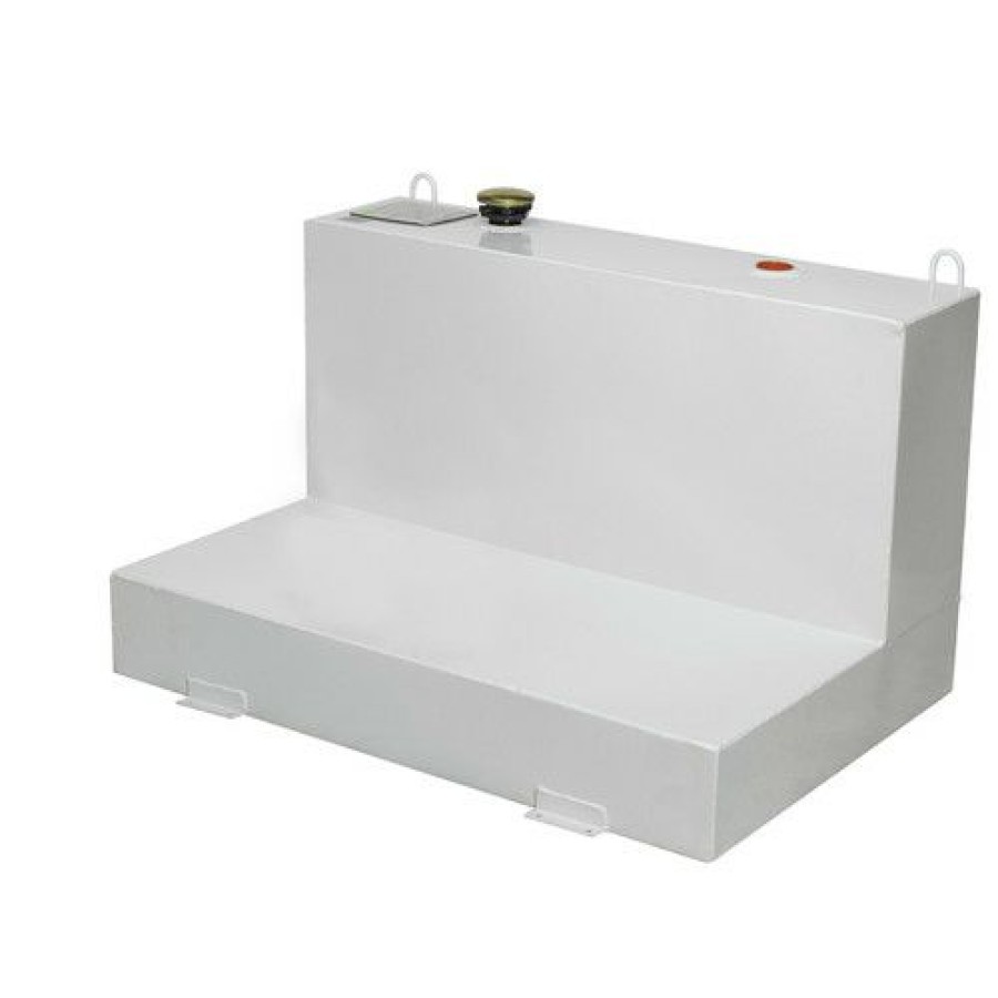 Automotive * | Good Quality Jobox 488000 76 Gallon Low-Profile L-Shaped Steel Liquid Transfer Tank White