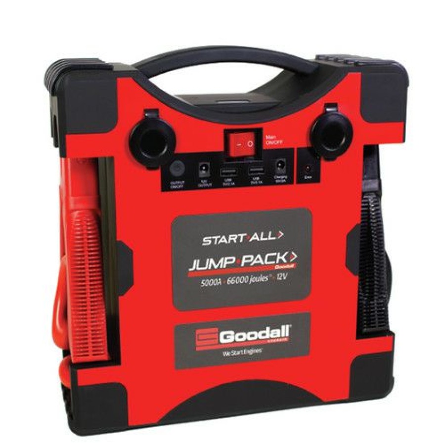 Automotive * | Best Sale Goodall Manufacturing Jp-12-5000T 12V 5000 Amp Start-All Corded Jump Pack