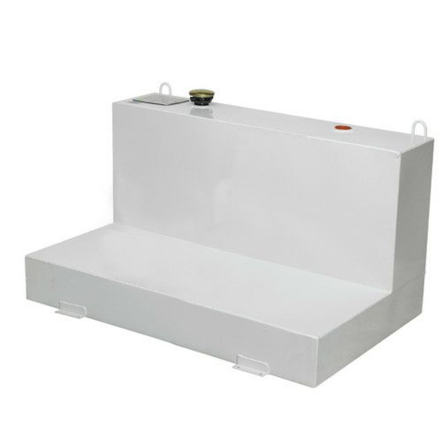 Automotive * | Bargain Sale Jobox 480000 103 Gallon L-Shaped Steel Liquid Transfer Tank White