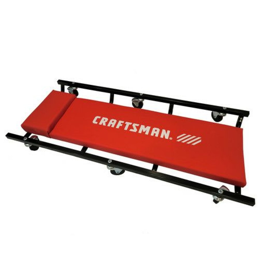 Equipment * | Promotion Craftsman Cmht50605 Creeper With Metal Frame Red/Black