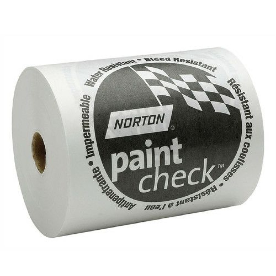 Automotive * | Original Norton 404 18 In. X 750 Ft. Paint Check Polycated Masking Paper White