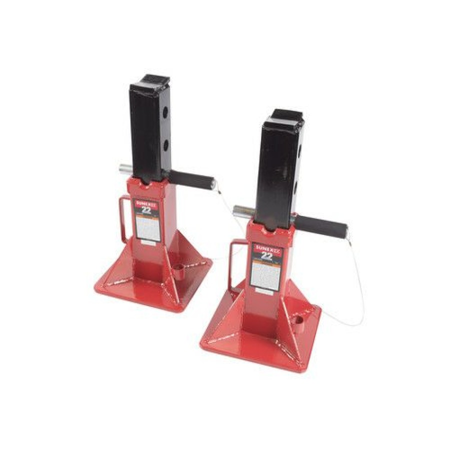 Automotive * | Cut Price Sunex 1522 22 Ton Pin Type Jack Stands (Pair)