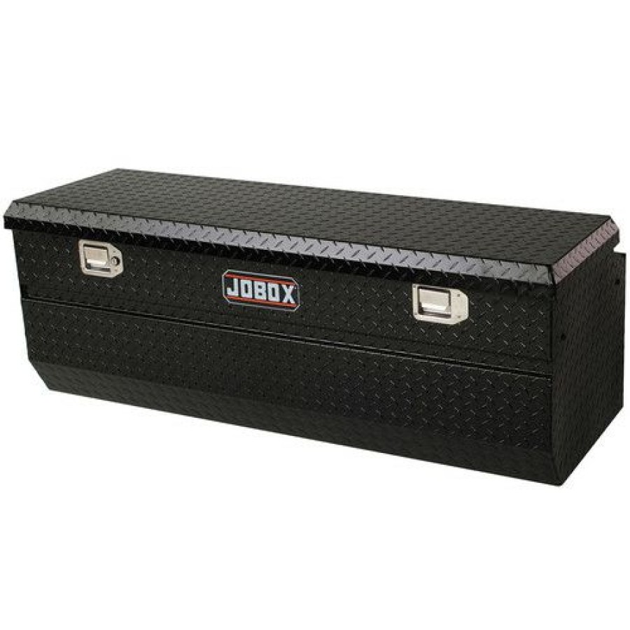 Truck Boxes * | Top Selling Jobox Pah1420002 Aluminum Short-Bed Fullsize Chest Black