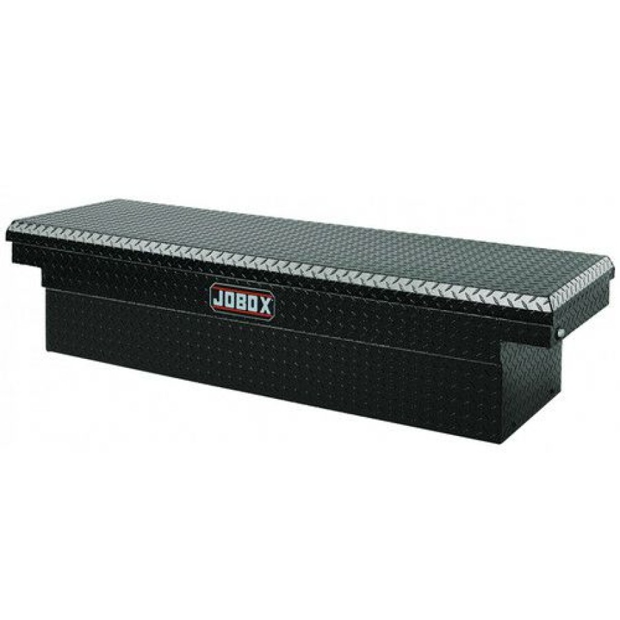 Truck Boxes * | Cut Price Jobox Pac1580002 Aluminum Single Lid Full-Size Crossover Truck Box (Black)