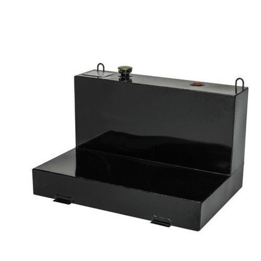 Automotive * | Gift Selection Jobox 488002 76 Gallon Low-Profile L-Shaped Steel Liquid Transfer Tank Black