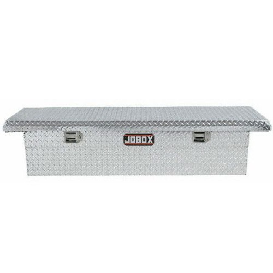 Truck Boxes * | Cut Price Jobox Pac1357000 Aluminum Single Lid Low-Profile Full-Size Crossover Truck Box (Bright)