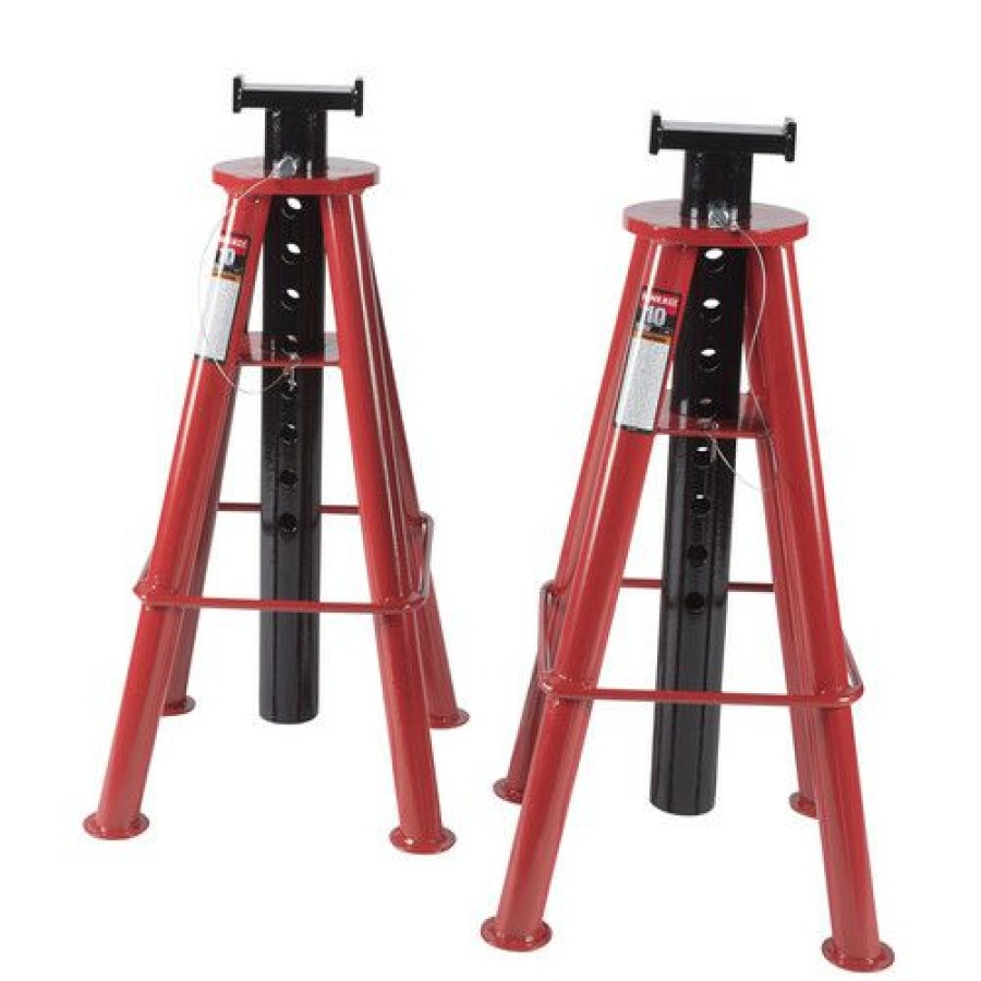 Automotive * | Exclusive Sunex 1410 10 Ton High Height Pin Type Jack Stands (Pair)