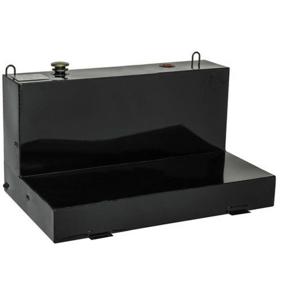 Automotive * | Top Selling Jobox 480002 103 Gallon L-Shaped Steel Liquid Transfer Tank Black