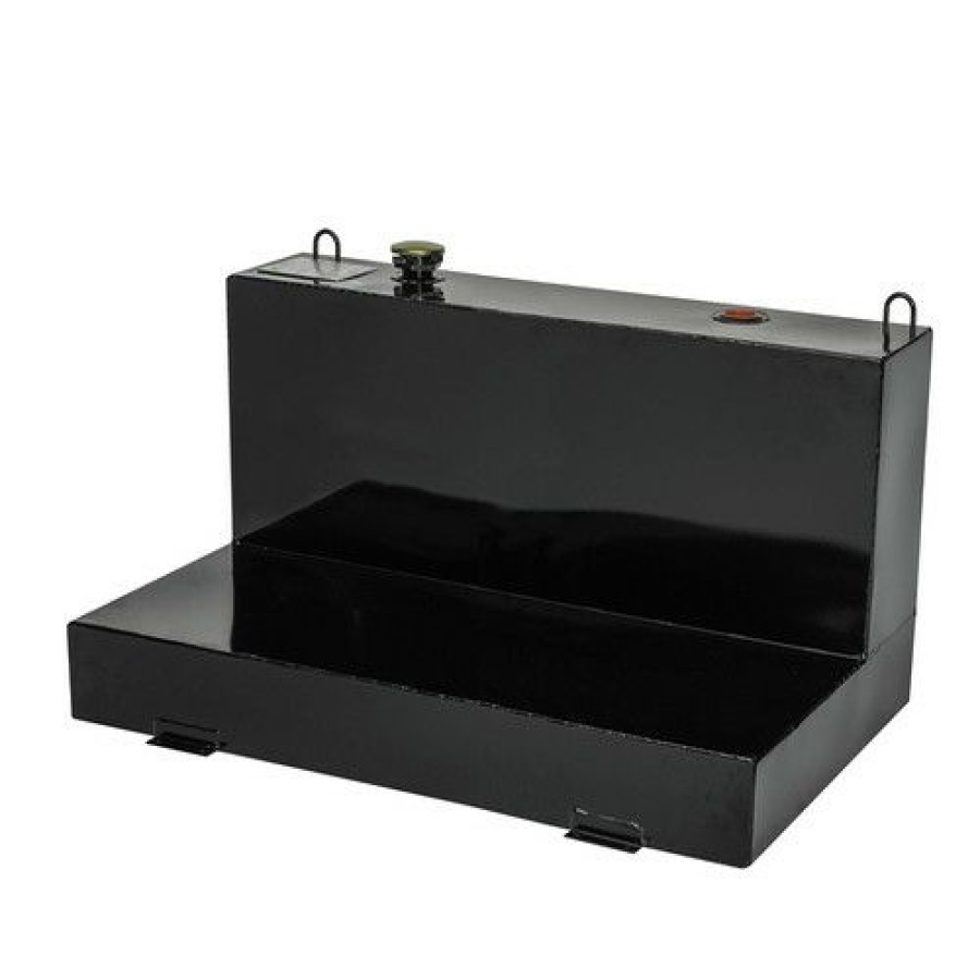 Automotive * | Top Selling Jobox 480002 103 Gallon L-Shaped Steel Liquid Transfer Tank Black