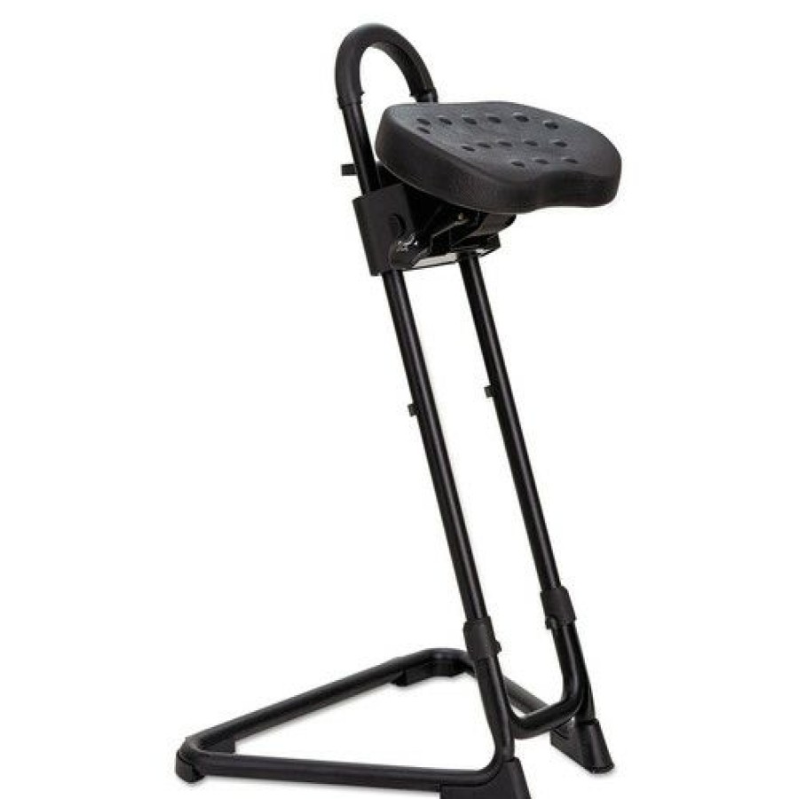 Equipment * | Featured Alera Aless600 Ss Series Sit/Stand Adjustable Stool (Black)