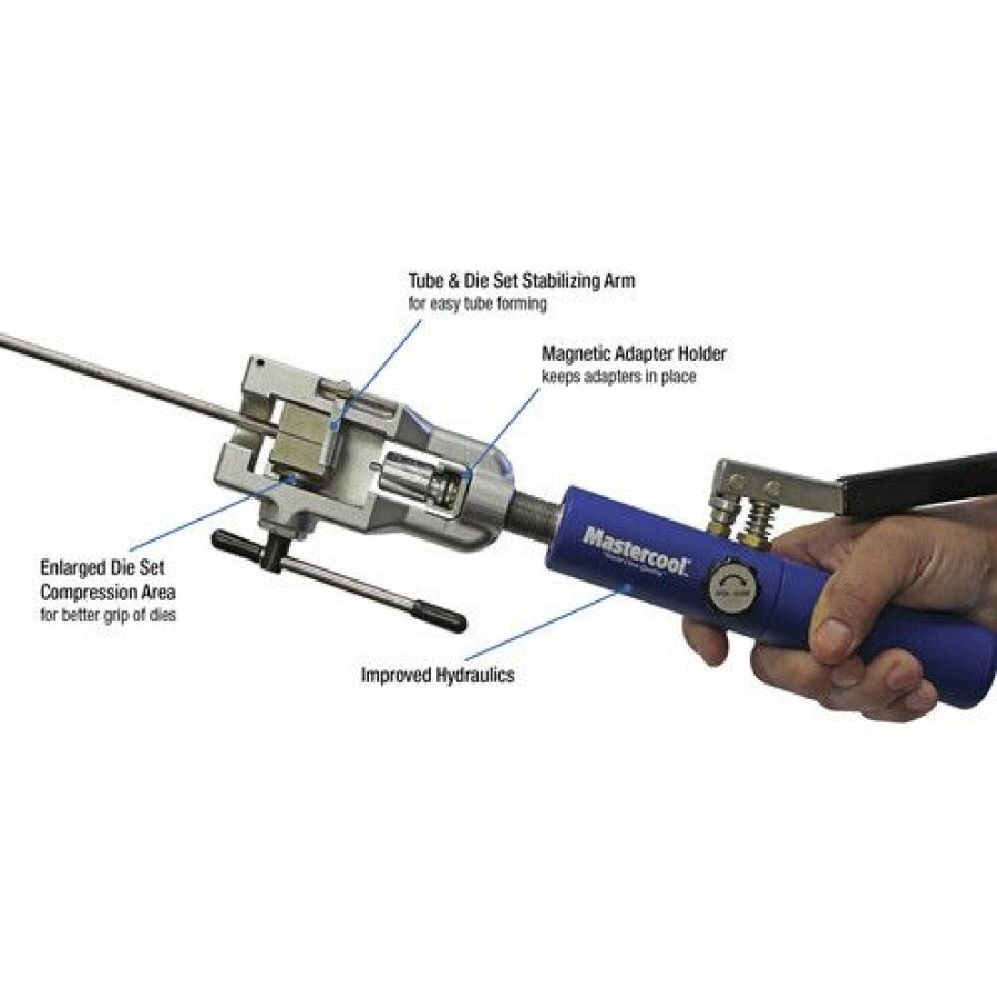 Automotive * | Bargain Sale Mastercool 72475-Prc Universal Hydraulic Flaring Tool Kit With Tube Cutter