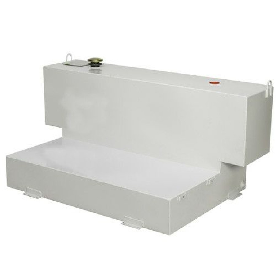 Automotive * | Discount Store Jobox 498000 98 Gallon Short-Bed L-Shaped Steel Liquid Transfer Tank White